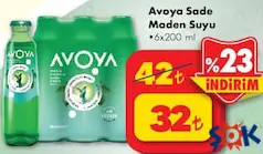 AVOYA SADE MADEN SUYU 6X200 ML